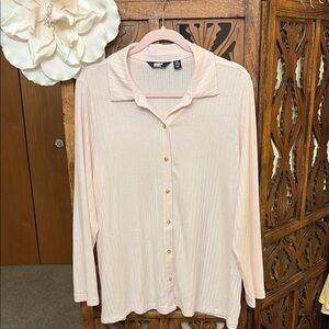 Lands' End Soft Pink Button-Down Shirt